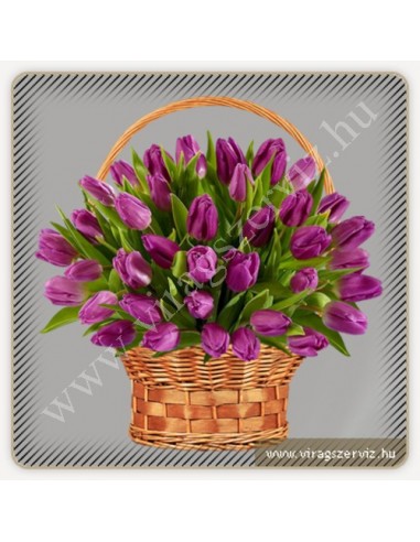 image: Virágkosár tulipánból